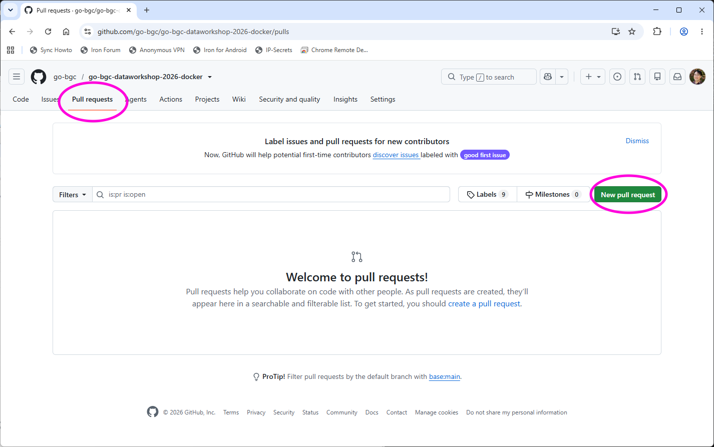 GitHub pull requests
